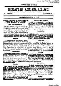 Boletín legislativo. Serie 1, núm. 3, 23 de febrero de 1866