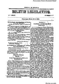 Boletín legislativo. Serie 1, núm. 5, 14 de marzo de 1866