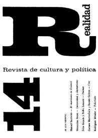 Realidad : revista de cultura y política. Núm. 14, julio 1967
