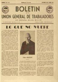 U.G.T. : Boletín de la Unión General de Trabajadores de España en Francia. Núm. 110-111, diciembre de 1953-enero de 1954
