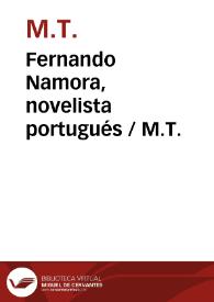 Fernando Namora, novelista portugués