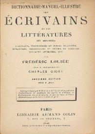 Dictionnaire-manuel-illustré des ecrivains et des littératures