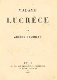 Madame Lucrèce