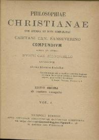 Philosophiae christianae cum antiqua et nova comparatae
