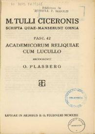 Academicorum reliquiae cum Lucullo