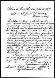 Carta de Vicente Medina a Rafael Altamira. Rosario (Santa Fe, Argentina), 4 de julio de 1909
