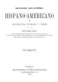 Diccionario enciclopédico hispano-americano de literatura, ciencias y artes. Tomo 14
