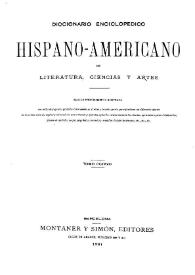 Diccionario enciclopédico hispano-americano de literatura, ciencias y artes. Tomo 8