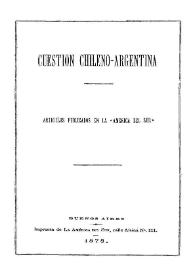 Cuestión chileno-argentina
