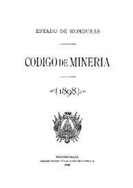 Código de Minería : 1898