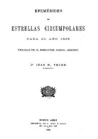 Efemérides de Estrella Circunpolares para el año 1895 