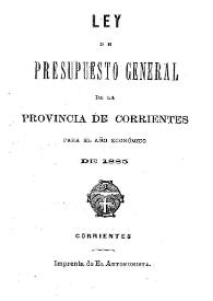 Mensaje del Gobernador de la Provincia de Santa Fé...a las Honorables Cámaras Legislativas al inaugurar sus sesiones ordinarias del año 1890