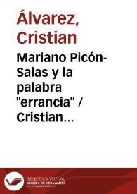 Mariano Picón-Salas y la palabra 