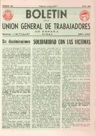 U.G.T. : Boletín de la Unión General de Trabajadores de España en Francia. Núm. 261, julio de 1966