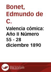 Valencia cómica: Año II Número 55 - 28 diciembre 1890
