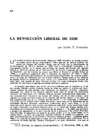La revolución liberal de 1820