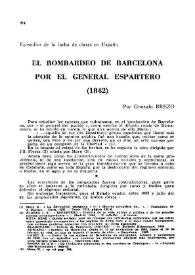 El bombardeo de Barcelona por el General Espartero (1842)