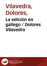 La edición en gallego