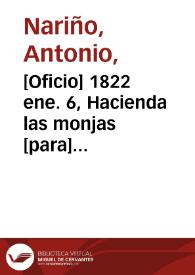 [Oficio] 1822 ene. 6, Hacienda las monjas [para] Cabildo de Chiquinquirá