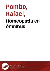 Homeopatía en ómnibus