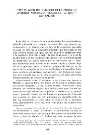 Tres pilares del diálogo en la prosa de Antonio Machado: Sócrates, Cristo y Cervantes