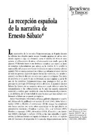La recepción española de la narrativa de Ernesto Sábato