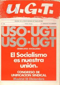 U.G.T. : Boletín de la Unión General de Trabajadores de España en Francia. Núm. 394, 2ª quincena de diciembre de 1977