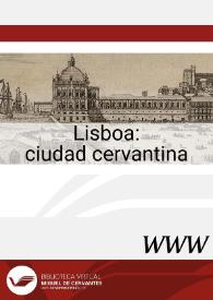 Lisboa : ciudad cervantina