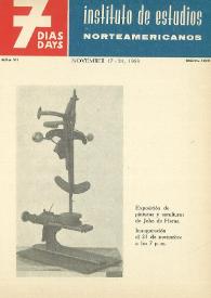 7 días = 7 days : boletín del Instituto de Estudios Norteamericanos, Barcelona. Núm. 189, del 17 al 24 de noviembre de 1963