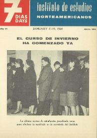 7 días = 7 days : boletín del Instituto de Estudios Norteamericanos, Barcelona. Núm. 194, del 11 al 19 de enero de 1964