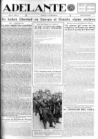 Adelante : Órgano del Partido Socialista Obrero [Español] (México, D. F.). Año IV, núm. 71, 1 de enero de 1945