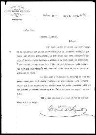 Carta del Conde de Sagunto a Rafael Altamira. Habana, 12 de mayo de 1910