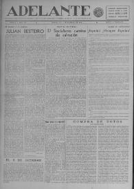 Adelante : Órgano del Partido Socialista Obrero [Español] (México, D. F.). Año IV, núm. 112, 1 de noviembre de 1946