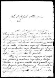 Carta de Matilde Jove a Rafael Altamira. Bilbao, 28 de mayo de 1910