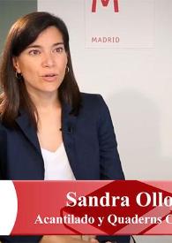 Entrevista a Sandra Ollo (Acantilado y Quaderns Crema)