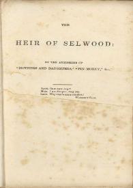The heir of Selwood. Vol. II