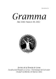 Gramma. Año XXIII, número 49, 2012