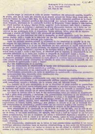 Carta de Rafael Supervía a Indalecio Prieto. 
Washington, 28 de diciembre de 1949