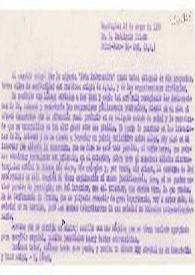 Carta de T. Gómez a Indalecio Prieto