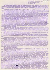 Carta de Rafael Supervía a Indaleico Prieto. Washington, 27 de enero de 1950