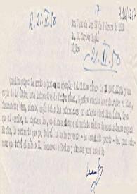 Carta de Indalecio Prieto a Carlos Esplá. San Juan de Luz, 27 de febrero de 1950