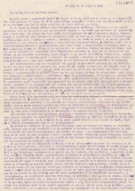 Carta de Álvaro de Albornoz a Maximiliano Martínez Moreno. Flagnac, 31 de julio de 1950
