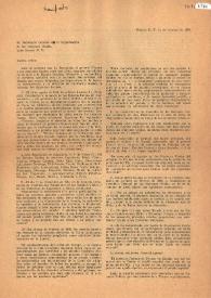 Manifiesto al Secretario de las Naciones Unidas. México, D.F. 11 de Octubre de 1955