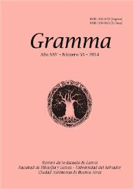 Gramma. Año XXV, número 53, 2014