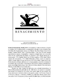 Editorial Renacimiento (Sevilla, 1977- ) [Semblanza]