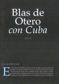 Blas de Otero con Cuba