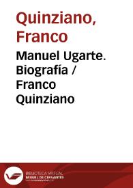 Manuel Ugarte. Biografía