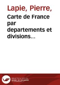 Carte de France par departements et divisions militaires