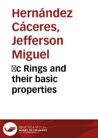 Δc Rings and their basic properties