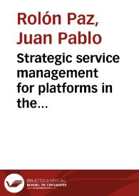 Strategic service management for platforms in the decline stage and post product life cycle at ASML = Gestión estratégica de servicios logísticos para maquinaria a lo largo del ciclo de vida del producto